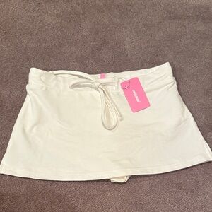 Edikted mini white skirt with tie